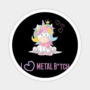 Unicorn Heavy Metal, Black Metalv Death Metal bitc Magnet